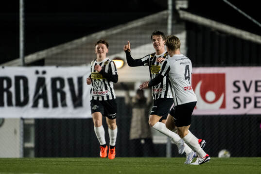 Landskronas Victor Karlsson jublar