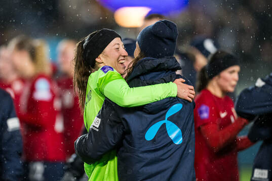 Cecilie Hauståker Fiskerstrand of Norway celebrates
