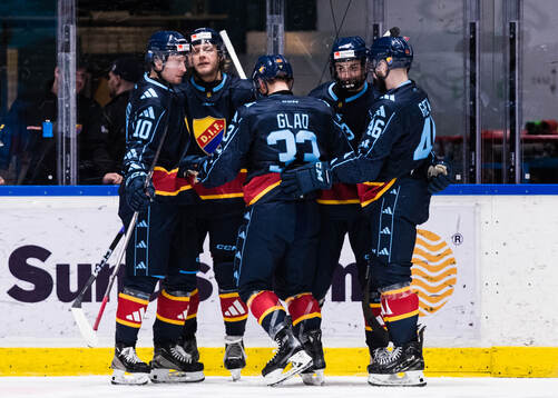 Djurgårdens Olle Liss jublar