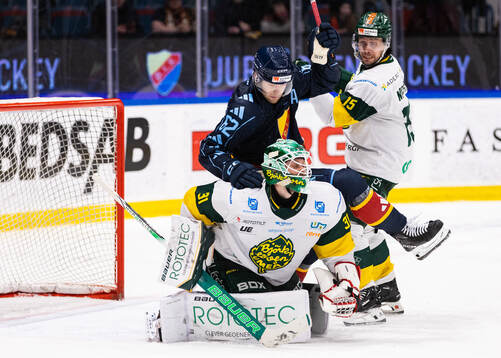 Björklövens målvakt Niklas Svedberg, Djurgårdens Wiktor