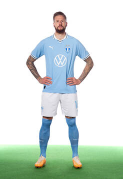 Malmös Pontus Jansson  poserar för ett porträtt den 28 februari 2024 i Malmö.