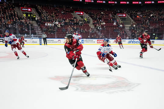 Malmö Redhawks Johan Olofsson och Oskarshamns Johan