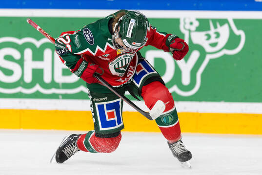 Frölundas Andrea Dalen jublar