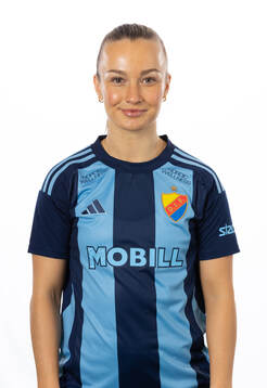 Djurgårdens Tove Almqvist poserar för ett porträtt den 1 mars 2024 i Stockholm.