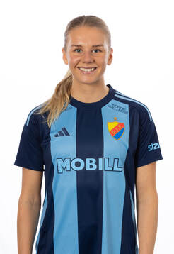 Djurgårdens Nellie Lilja poserar för ett porträtt den 1 mars 2024 i Stockholm.