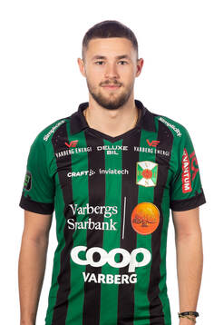 Varbergs Oliver Alfonsi poserar för ett porträtt den 1 mars 2024 i Varberg.