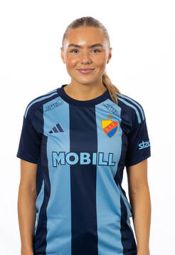 Djurgårdens Louise Hvarfner poserar för ett porträtt den 1 mars 2024 i Stockholm.