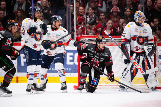 Örebros Glenn Gustafsson, Mathias Bromé, Växjös Eric
