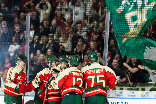 Frölundas Tom Nilsson jublar