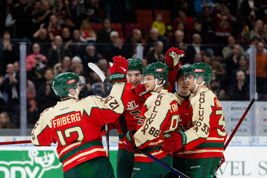 Frölundas Malte Strömwall jublar