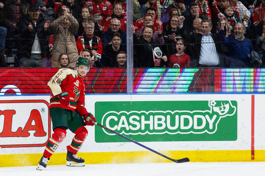 Frölundas Malte Strömwall jublar