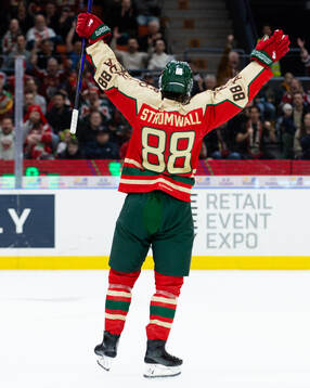 Frölundas Malte Strömwall jublar