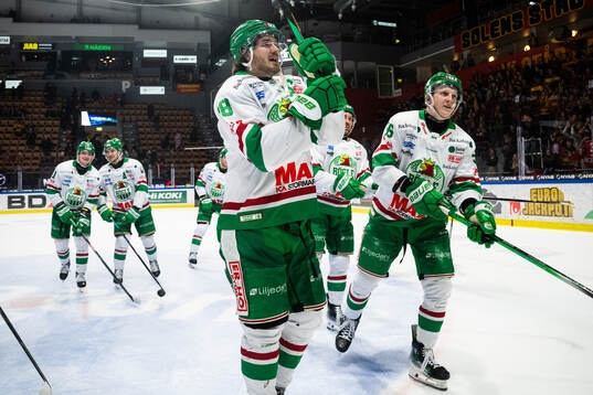 Rögles Brandon Davidson och Adam Engström