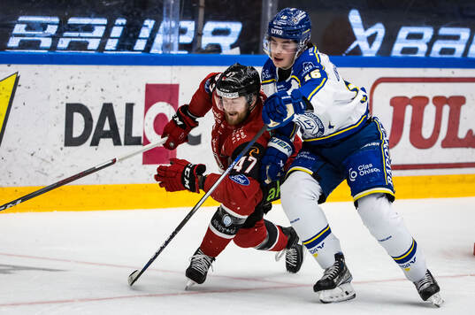 Malmö Redhawks Joakim Ryan och Leksands Felix Unger Sörum