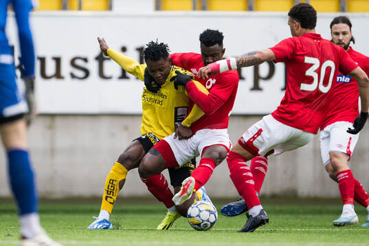 Elfsborgs Jalal Abdullah och Degerfors Mamadouba Diaby
