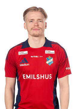 Östers Oskar Gabrielsson poserar för ett porträtt den 4 mars 2024 i Växjö.