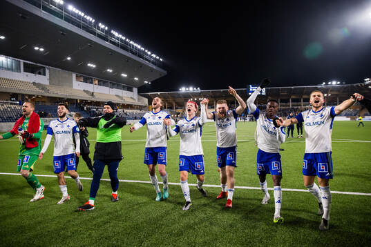 IFK Norrköpings spelare jublar