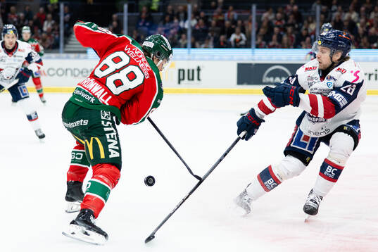 Frölundas Malte Strömwall och Linköpings John Nyberg