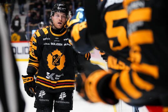 Skellefteås Filip Sandberg jublar