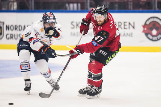 Växjös Keegan Lowe och Malmö Redhawks Joakim Ryan