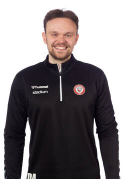 Kristianstads tränare Daniel Angergård poserar för ett porträtt den 6 mars 2024 i Kristianstad.