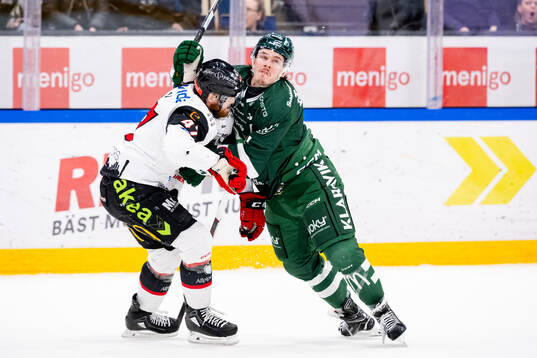 Malmö Redhawks Joakim Ryan och Färjestads Joakim Nygård