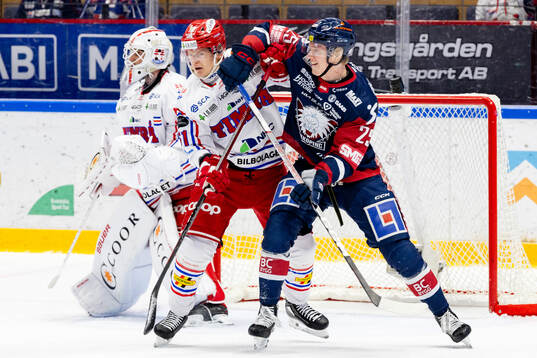 Timrås Axel Rindell och Linköpings Filip Bystedt