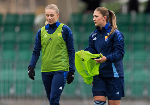 Djurgårdens Nellie Lilja och Olivia Ländin Sjöblom