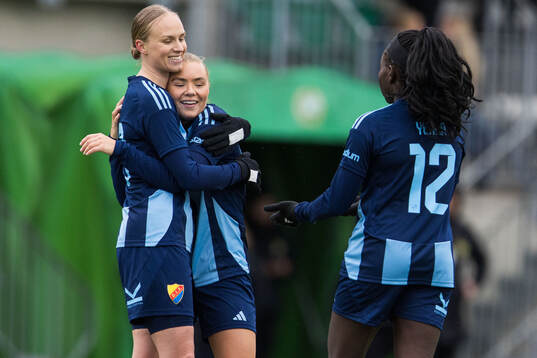 Djurgårdens Matilda Plan, Louise Hvarfner och Sura Yekka