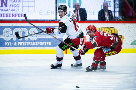 Malmö Redhawks Christoffer Forsberg och MoDos Johan