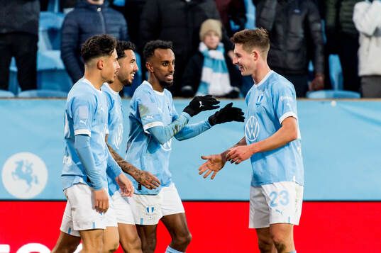 Malmö FFs Taha Abdi Ali jublar