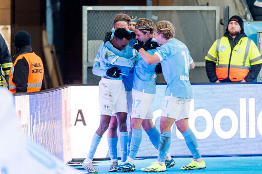 Malmö FFs Taha Abdi Ali jublar efter 4-1