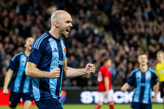 Djurgårdens Marcus Danielson jublar