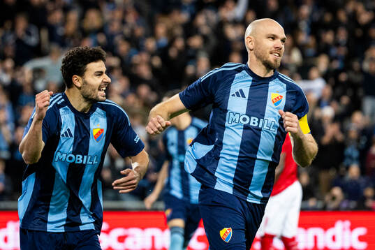 Djurgårdens Marcus Danielson jublar