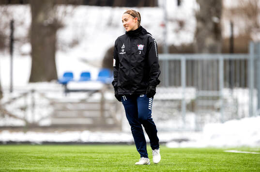Linköpings Vilma Emilia Koivisto på uppvärmningen