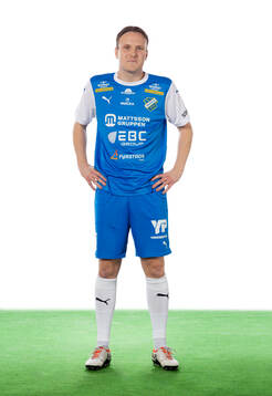 Oddevolds Pontus Johansson poserar för ett porträtt den 11 mars 2024 i Uddevalla.