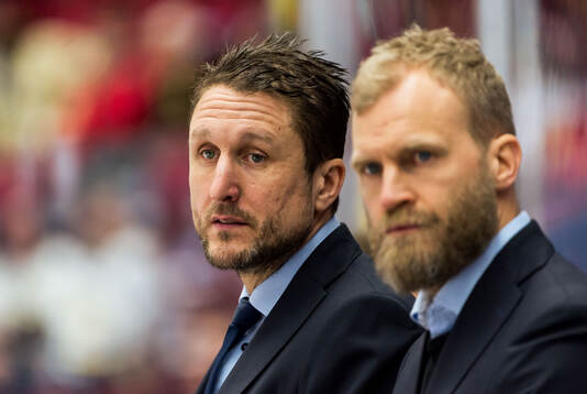 Malmö Redhawks tränare Tomas Kollar och assisterande