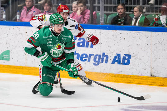 Rögles Lian Bichsel och MoDos Adam Pettersson