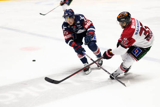 Linköpings Filip Bystedt och Örebros Glenn Gustafsson