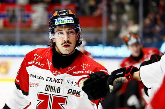 Örebros Hannes Björninen jublar