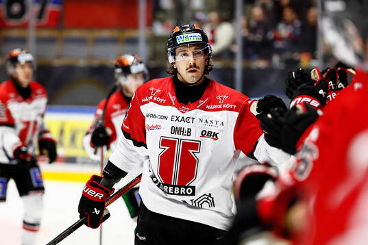 Örebros Hannes Björninen jublar