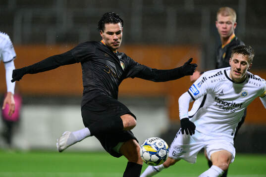 GAISs William Milovanovic och Utsiktens Erik Westermark