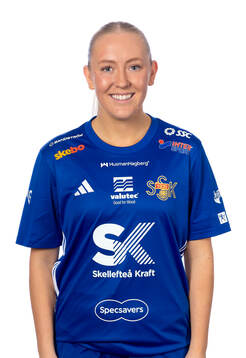 Sunnanås Emma Burman poserar för ett porträtt den 14 mars 2024 i Skellefteå.