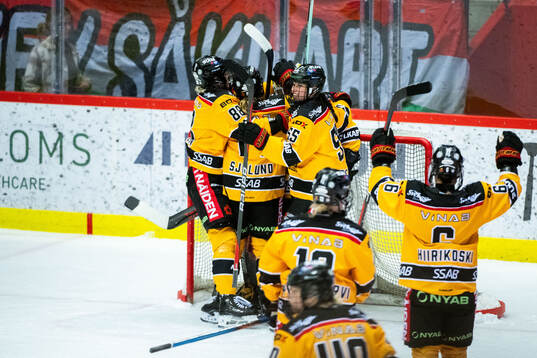 Luleås spelare jublar