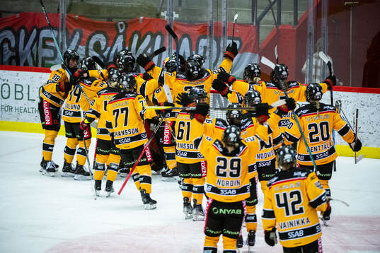 Luleås spelare jublar