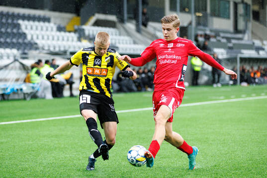 BK Häckens Axel Lindahl och Elfsborgs Gottfrid Rapp