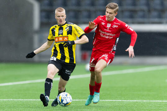 Häckens Axel Lindahl och Elfsborgs Gottfrid Rapp