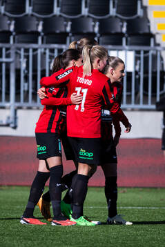 Brommapojkarnas Vera Blom, Ellen Toivio, Tuva Ölvestad