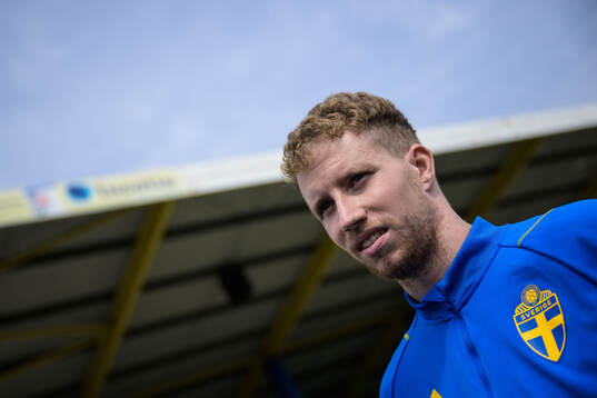 Samuel Gustafson of the Swedish men's national football team