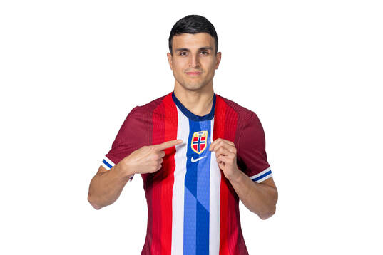 Mohamed Elyounoussi of the Norwegian national football team poses for a portrait